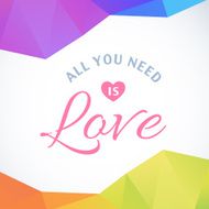 Valentine&#039;s Day vector poster N104