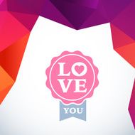 Valentine&#039;s Day vector poster N115