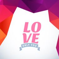 Valentine&#039;s Day vector poster N118