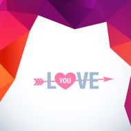 Valentine&#039;s Day vector poster N119