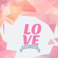 Valentine&#039;s Day vector poster N123