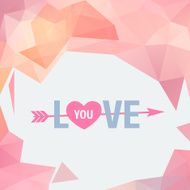Valentine&#039;s Day vector poster N124