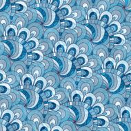 Blue-gray seamless vintage pattern N2