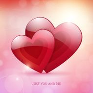 Valentine&#039;s Day just you and me bright poster