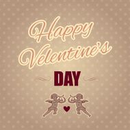 Typographical banner Happy Valentine&#039;s Day