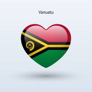 Love Vanuatu symbol Heart flag icon N2