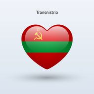 Love Transnistria symbol Heart flag icon