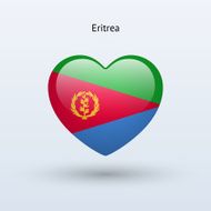 Love Eritrea symbol Heart flag icon N2