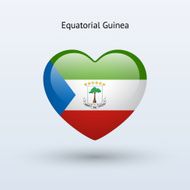 Love Equatorial Guinea symbol Heart flag icon N2