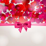 Valentines day Abstract paper hearts Love