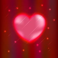 Abstract glow Heart Vector