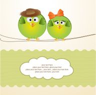 Birds couple in love N3