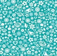 Seamless pattern of flowers N28