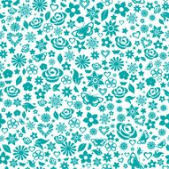 Seamless pattern of flowers N29