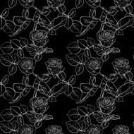 Seamless pattern with roses N96