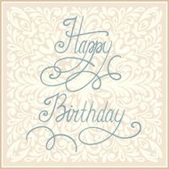 Happy Birthday greeting card design N4
