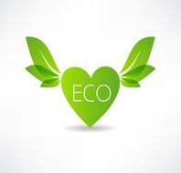 love concept to ecology icon