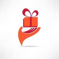 gift in red box icon