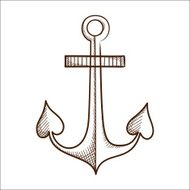 Anchor isolated on white N2