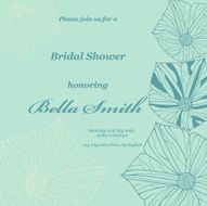 Wedding or invitation card abstract vector flower pattern background N9