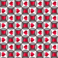 Seamless pattern with hearts N91