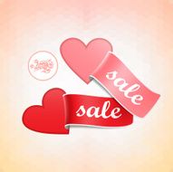 Valentine&#039;s day sales tag