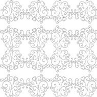 Seamless pattern with hearts and flowers N4