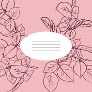 Floral card with roses N5