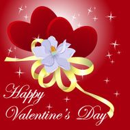 Red Valentines Day background N2