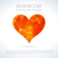 Vector triangle valentine love heart