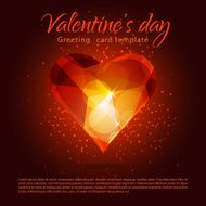 Vector triangle valentine love heart N2