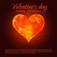Vector triangle valentine love heart N3
