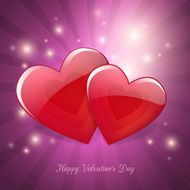 Valentine&#039;s Day magic love poster card design