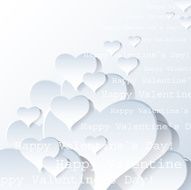 Heart Valentines Day background or card