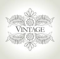 vector vintage frame N6