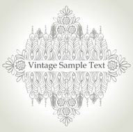 vector vintage frame N7