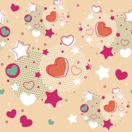 Cute Valentine seamless pattern N5