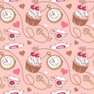 Romantic love vintage pattern N2