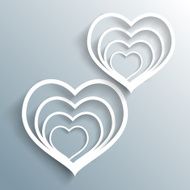 paper heart with shadow