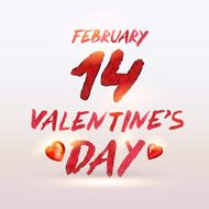 Watercolor painted Valentine`s Day card or background N3
