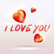 Watercolor painted Valentine`s Day card or background N7