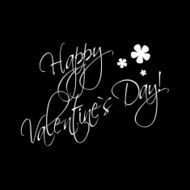 Happy Valentine`s Day hand lettering card or background N5