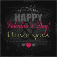 Happy Valentines Day card background 14 February I Love You N11