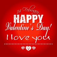 Happy Valentines Day card background 14 February I Love You N12