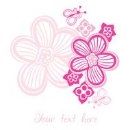 Floral greeting card with place for your text N2