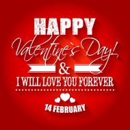 Happy Valentines Day card background 14 February I Love You N22