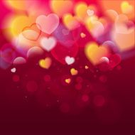 Hearts Valentines Day background or card N2