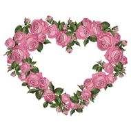 heart of pink roses N3