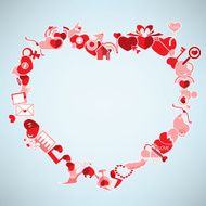 Valentine&#039;s Day background with heart N2