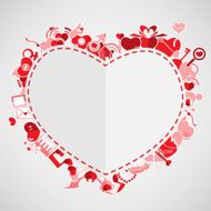 Valentine&#039;s Day background with heart N3